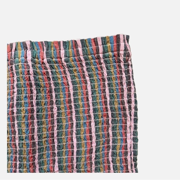 American Eagle Striped Smocked Tube Top Womens Size S Multicolor Boho‎ C… - Picture 4 of 7